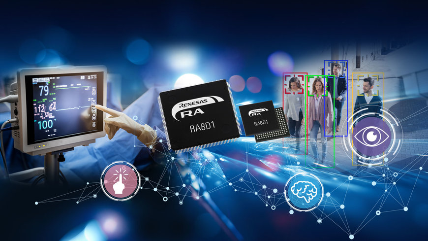 Renesas Delivers New RA8 MCU Group Targeting Graphic Display Solutions and Voice/Vision Multi-modal AI Applications